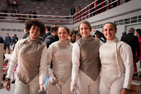 Equipe brasileira de florete feminino nos Jogos Sul-Americanos de 2026
